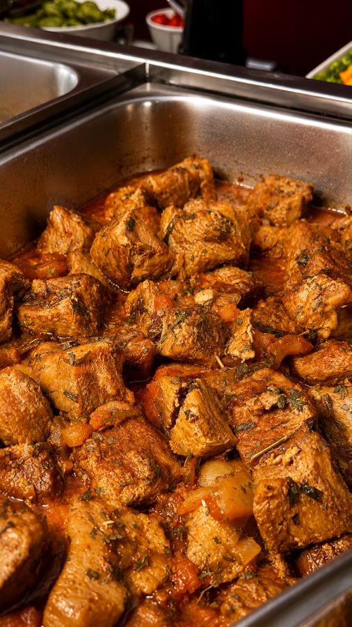 Pernil temperado no buffet do Gula's em Palhoça